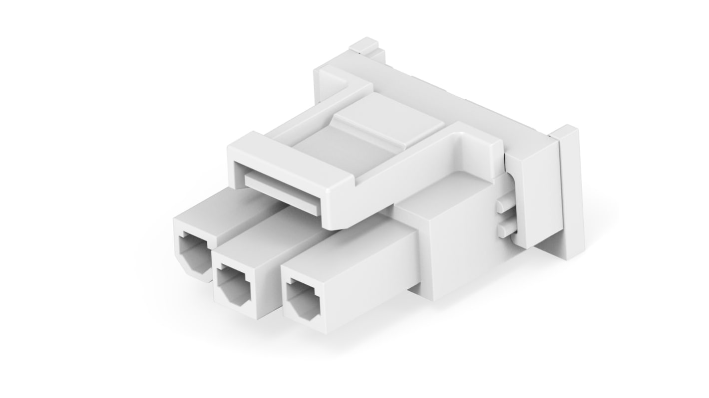 Conector rectangular TE Connectivity VAL-U-LOK Conector hembra de 3 vías, 9A, Montaje de Cable