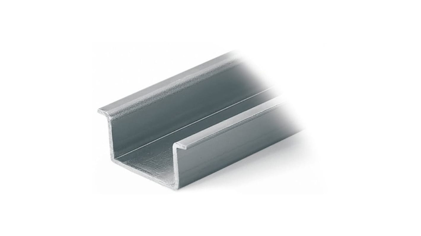 WAGO Steel C Section DIN Rail, C Compatible, 2000mm x 35mm x 15mm