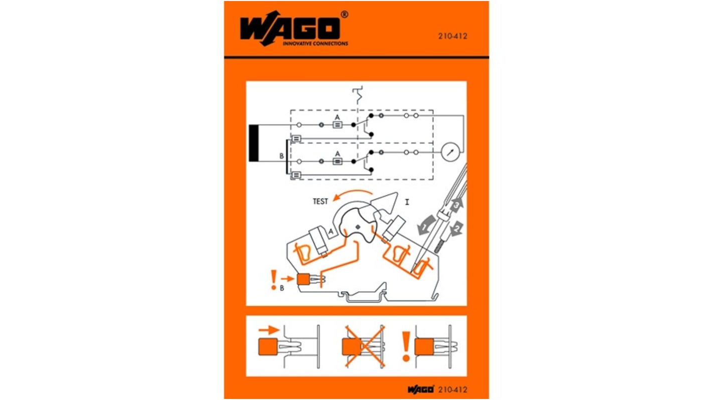 Etichetta adesiva prestampata WAGO 210-412