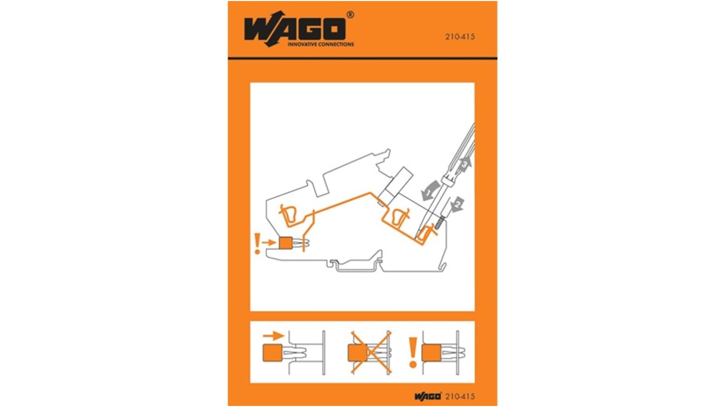 Etichetta adesiva prestampata WAGO 210-415