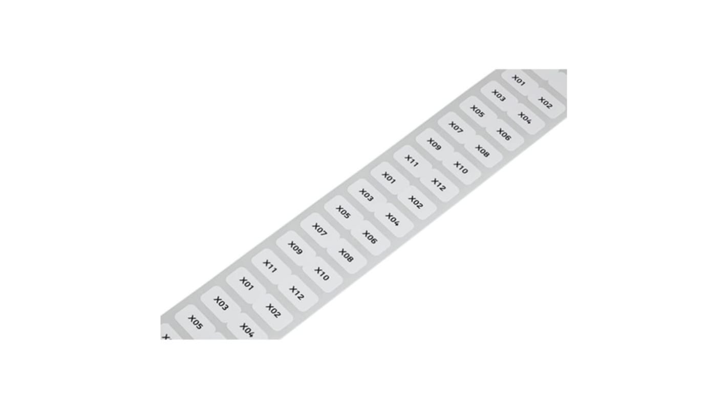 WAGO Yellow Adhesive Printer Label, Pack of 3000EA
