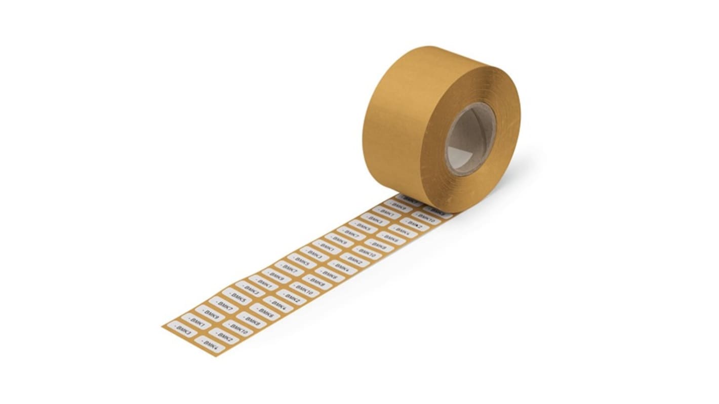 WAGO White Adhesive Printer Label Sheet, Pack of 3000EA