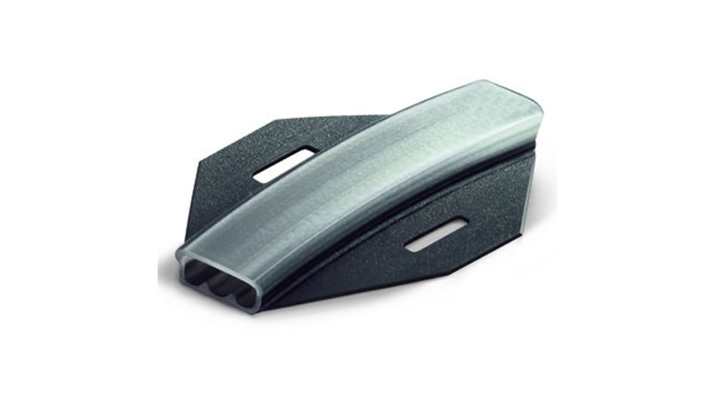 WAGO 211 Cable Mount Cable Clip, Black, 10mm Cable, for 211-110/-111/-120/-121, 211-129