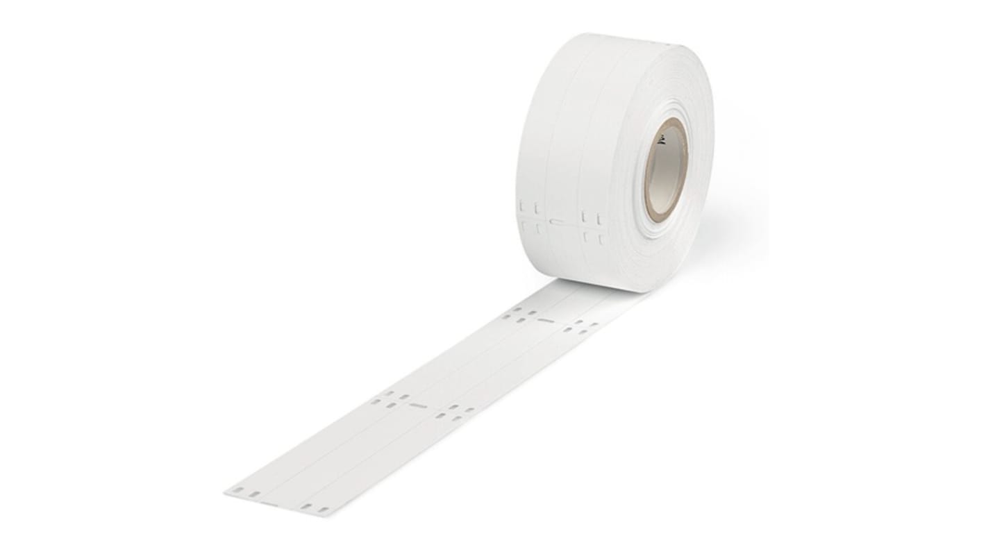 WAGO 211 White Cable Labels, 100mm Width, 15mm Height, 800Per Roll Qty