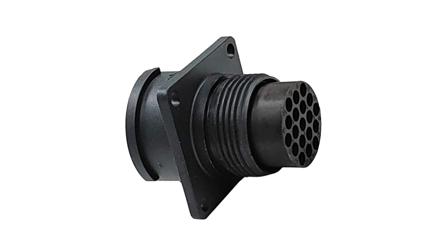 Amphenol Industrial Circular Connector, 12 Contacts, Flange Mount, Socket, Female, IP67, IP68, IP69K, FLS014xxxS03