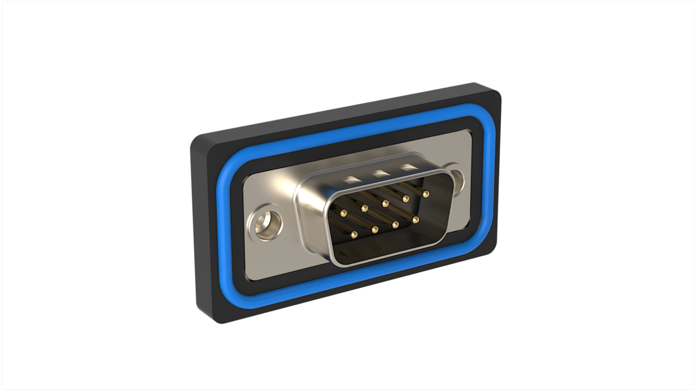 Amphenol Communications Solutions ED 9 Way PCB Mount, Through Hole D-sub Connector Plug, 2.77mm Pitch