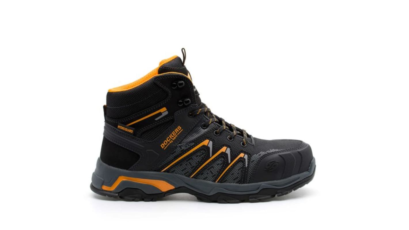 Dockers by Gerli SPRINTER HIGH S3 Unisex Black Composite Toe Capped Safety Shoes, UK 6.5, EU 40