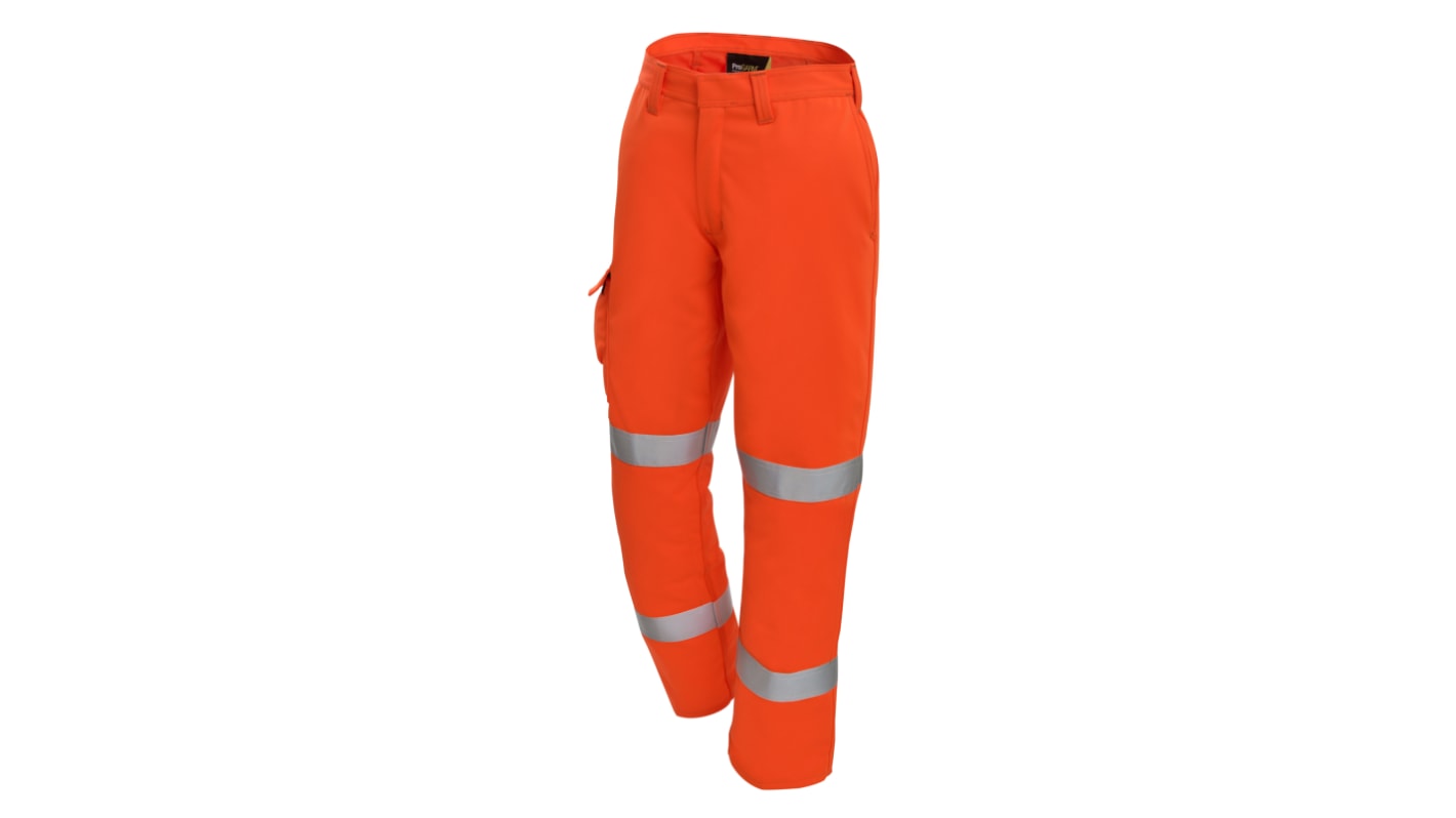 ProGARM 4616 Orange Anti-Static, Arc Flash Protection Hi Vis Trousers 34in Leg Length 30in