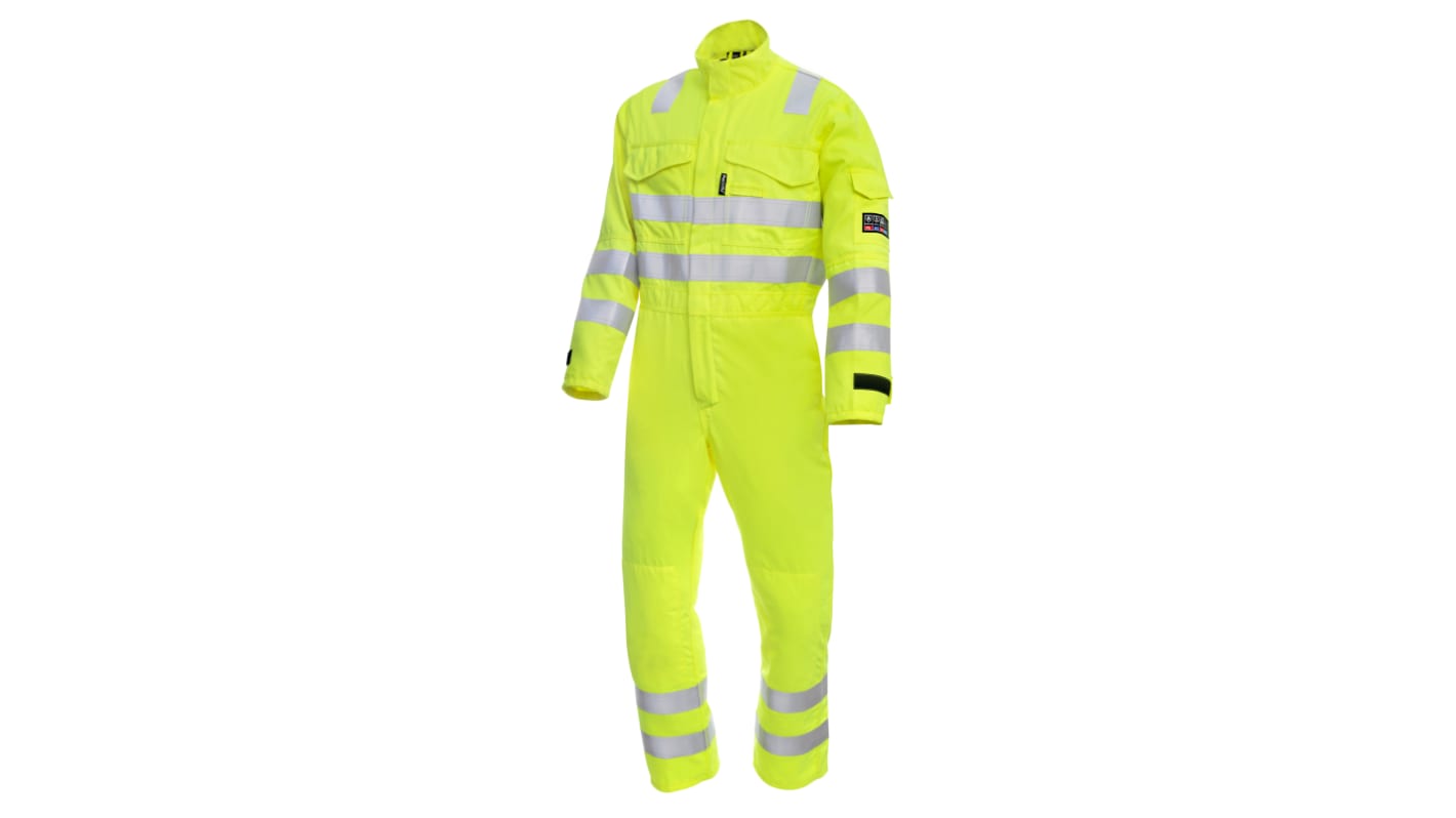 ProGARM Yellow Reusable Hi Vis Overalls, 52 in