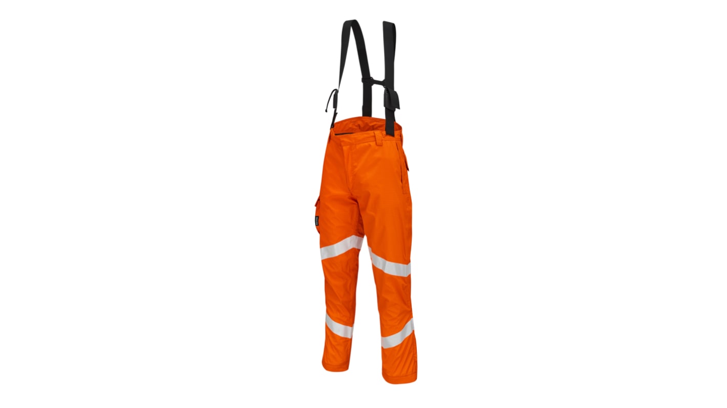 ProGARM Wasserdichte Latzhosen XL Orange Warnschutz EN1149, EN ISO 11612, EN ISO 20471, IEC 61482