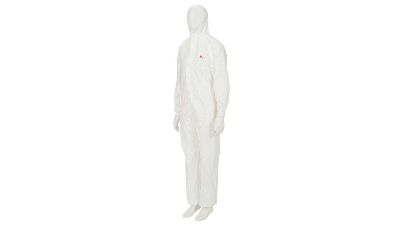 3M White Disposable Coverall, S