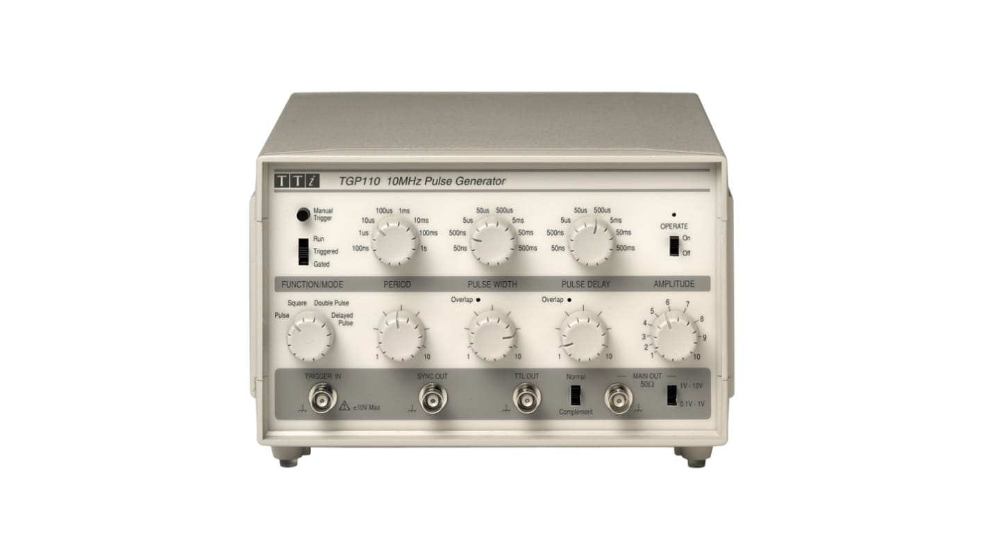 Aim-TTi TGP110脉冲发生器, 频率 0.1 Hz → 10MHz, 输入阻抗 10 kΩ