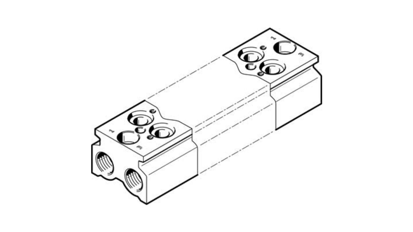 Festo CPE18 Pneumatic Manifold Fitting NPT 3/8 NPT 3/8