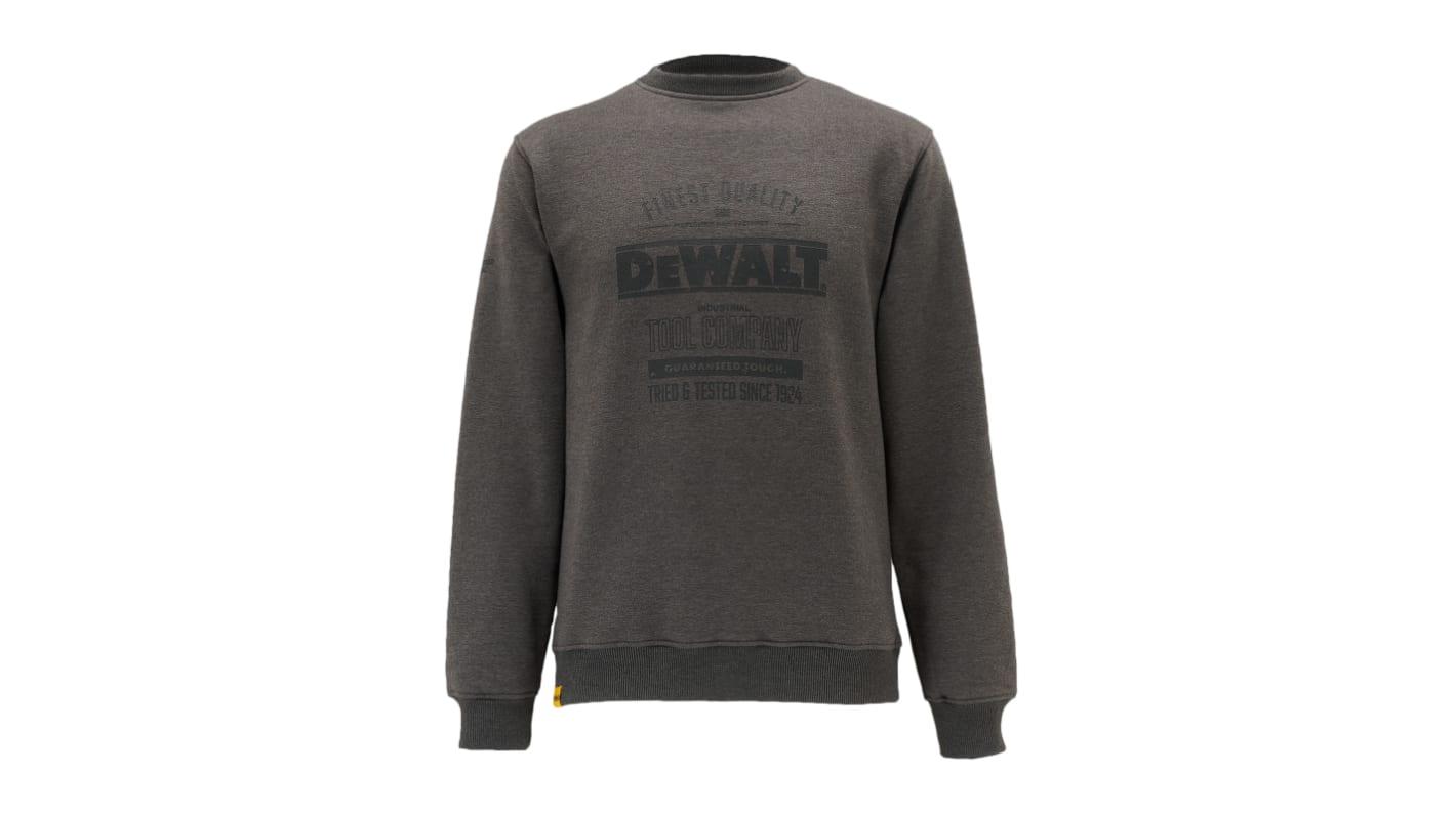 DeWALT Delaware Unisex Sweatshirt, 35 % Baumwolle, 65 % Polyester Grau, Größe L