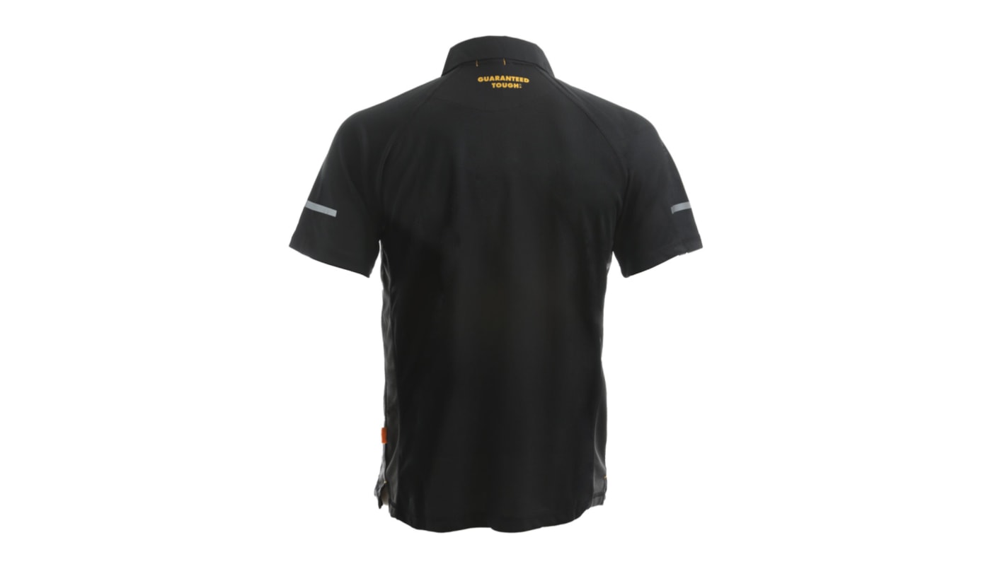 DeWALT Rutland Black, Grey Polyester Polo Shirt, UK- 39 - 41in, EUR- 99 - 104cm