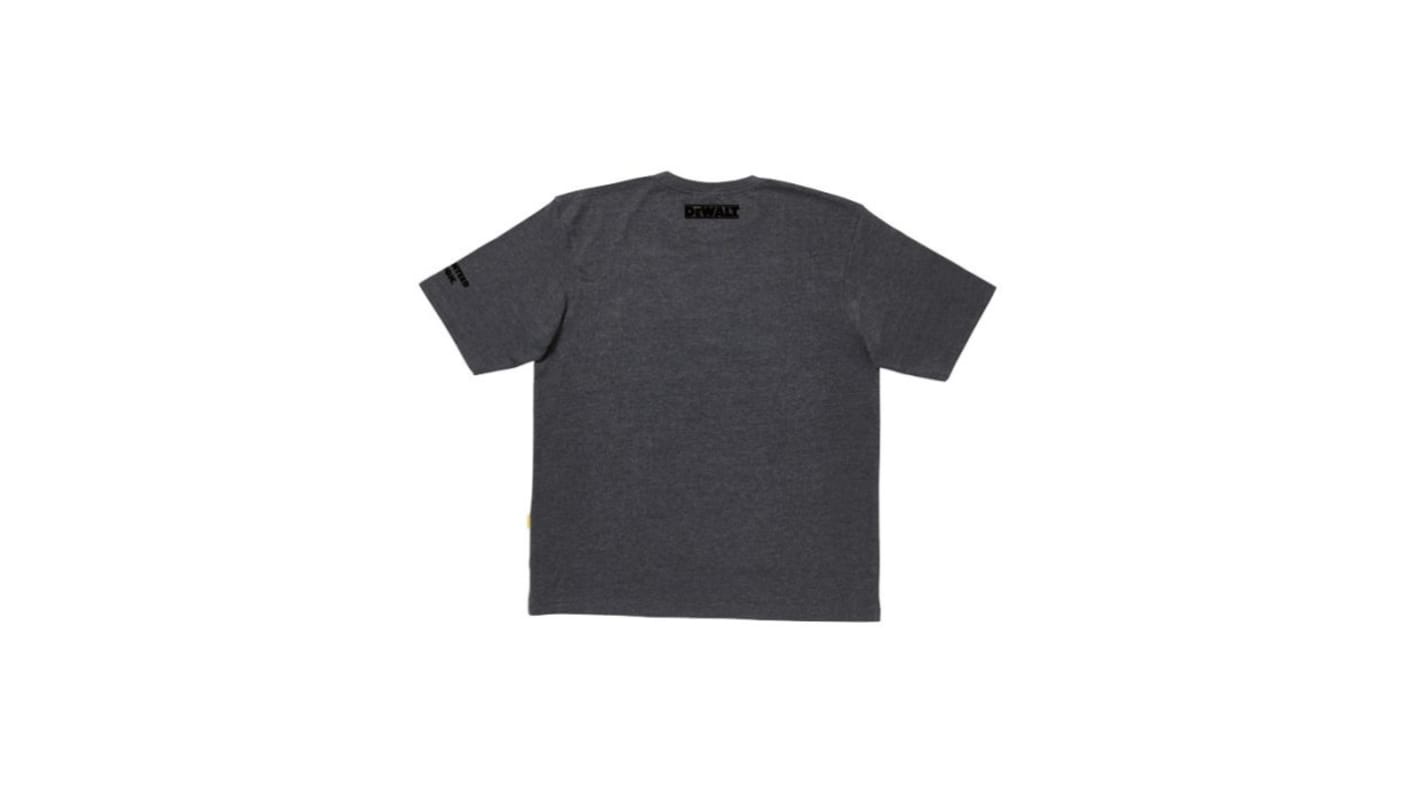 DeWALT CHARCOAL / Grey 35% Cotton, 65% Polyester Short Sleeve T-Shirt, UK- XL, EUR- XL