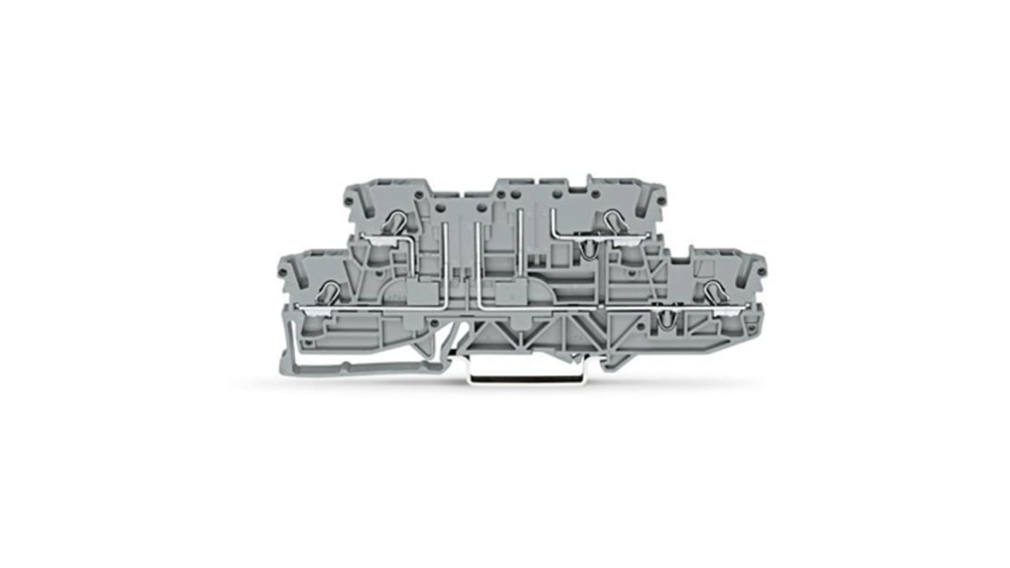 WAGO 2002-2941 TOPJOB S Series Grey, 2.5mm², 2-Level, Push In Termination, ATEX, CSA, IECEx