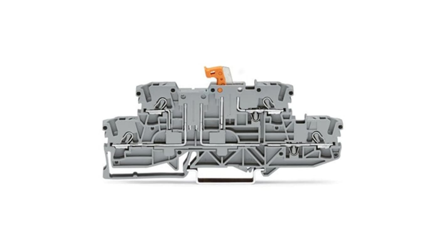 WAGO 2002-2971 TOPJOB S Series Grey, 2.5mm², 2-Level, Push In Termination, ATEX, CSA, IECEx
