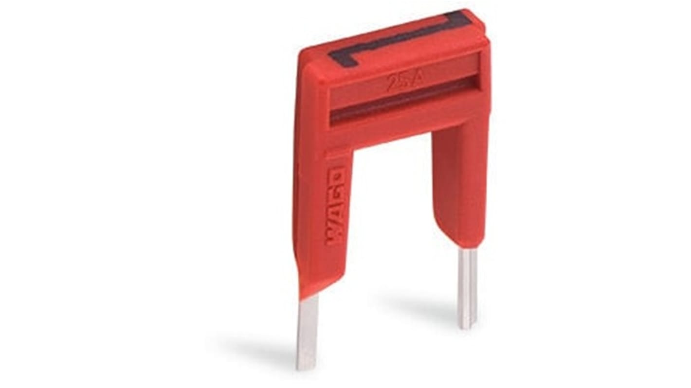 WAGO TOPJOB S Series Continuous Jumper for Use with DIN Rail Terminal Block, 25A