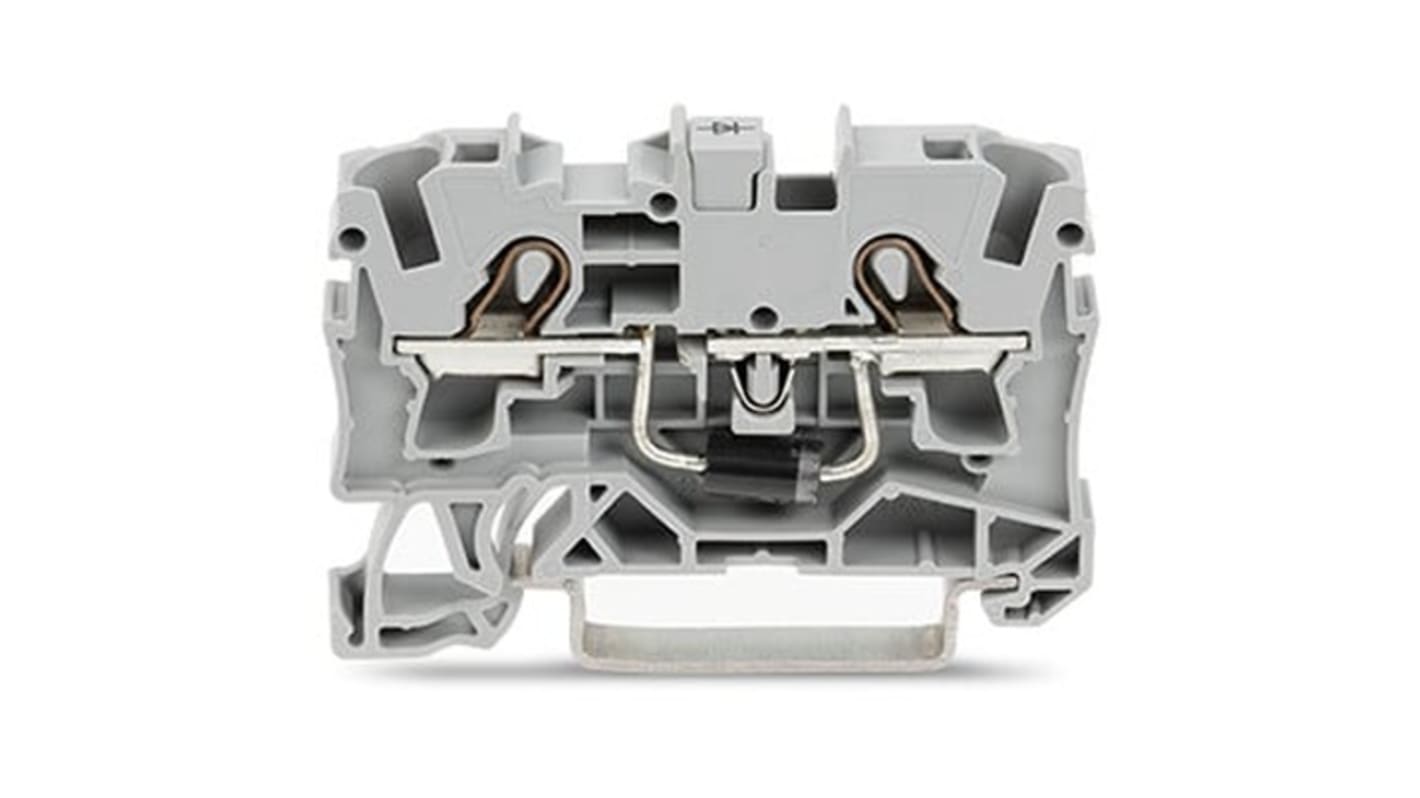 WAGO 2004-1211/1000-400 TOPJOB S Series Grey, 4mm², 1-Level, Push In Termination
