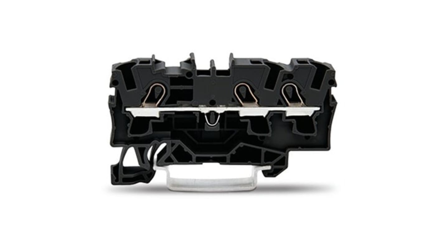 WAGO 2004-1305 TOPJOB S Series Black, 4mm², 1-Level, Push In Termination, ATEX, CSA, IECEx