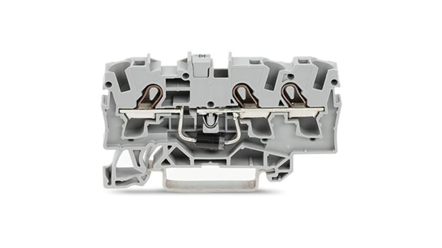 WAGO 2004-1311/1000-400 TOPJOB S Series Grey, 4mm², 1-Level, Push In Termination