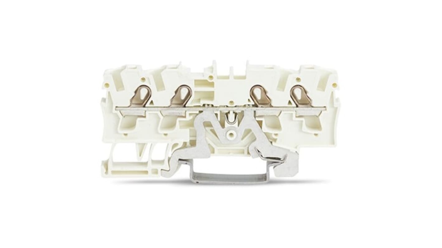 WAGO 2004-1408 TOPJOB S Series White, 4mm², 1-Level, Push In Termination, CSA