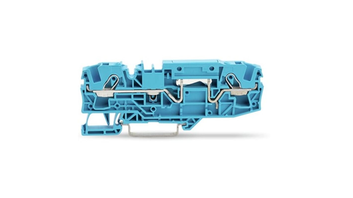WAGO 2006-1604 TOPJOB S Series Blue, 6mm², 1-Level, Push In Termination, CSA