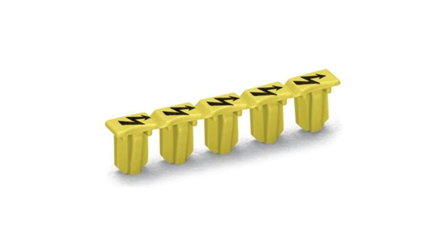 WAGO TOPJOB S Series Protective Warning Marker for Use with DIN Rail Terminal Block