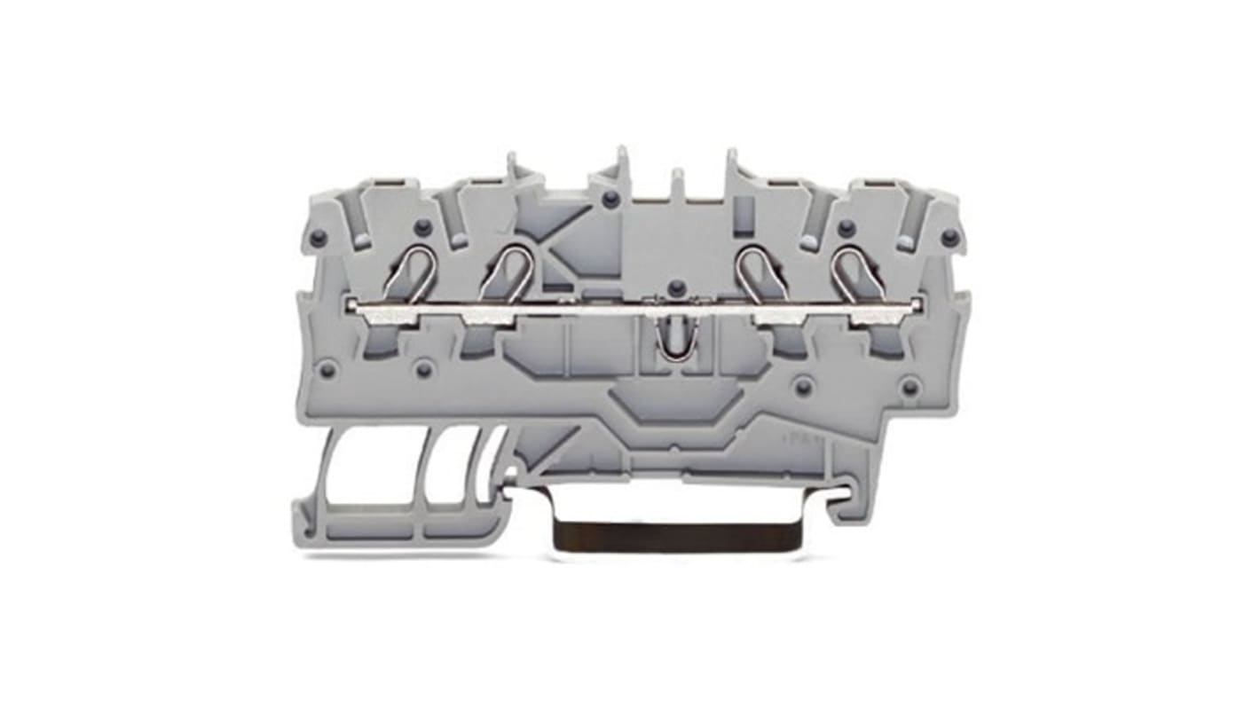 WAGO 2000-1405 TOPJOB S Series Black, 1mm², 1-Level, Push-In Cage Clamp Termination, ATEX, EAC Ex, IECEx