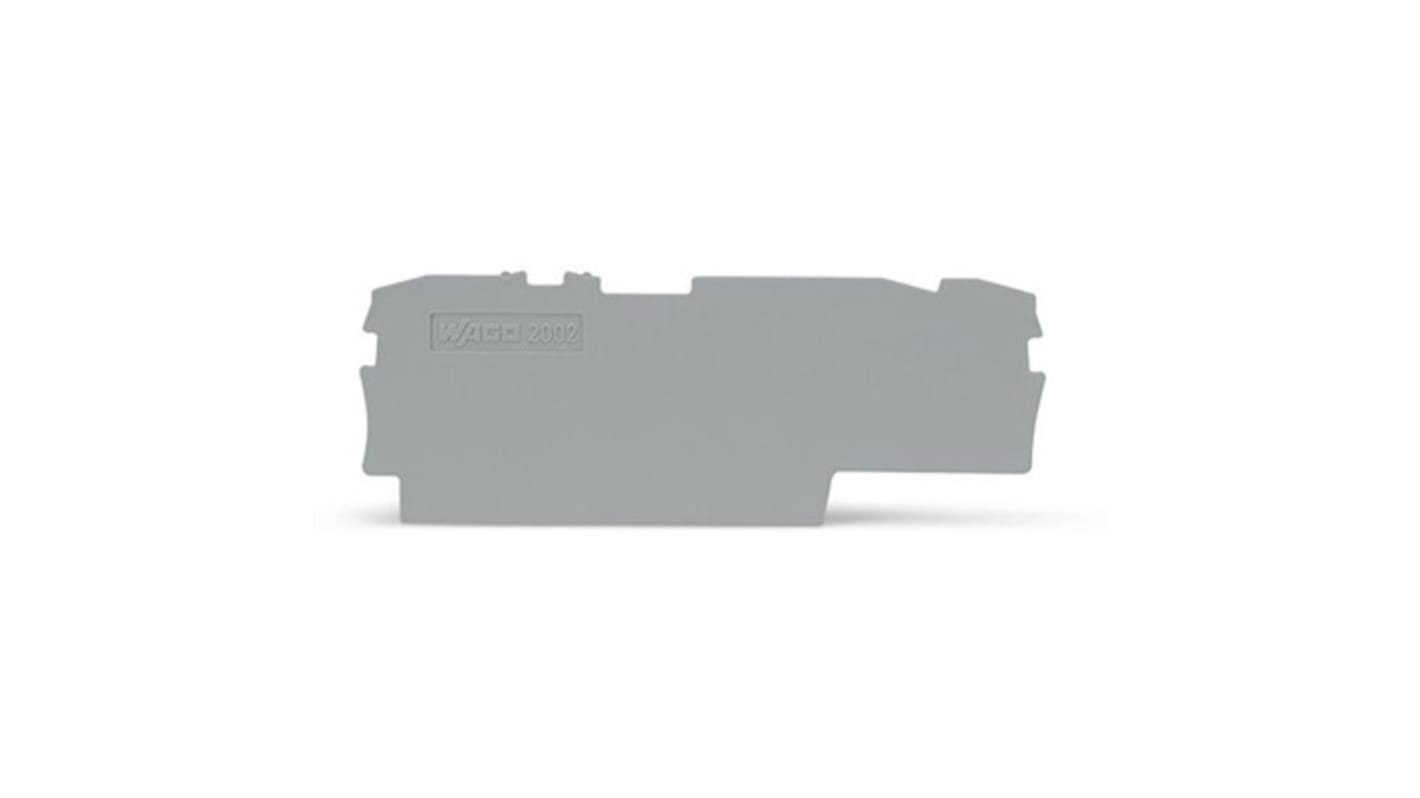 WAGO TOPJOB S Series End and Intermediate Plate for Use with DIN Rail Terminal Block, ATEX, IECEx