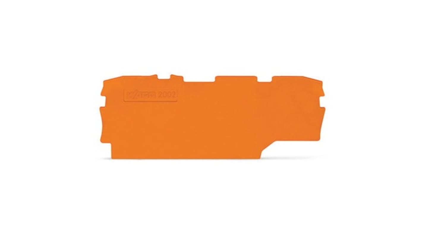 WAGO TOPJOB S Series End and Intermediate Plate for Use with DIN Rail Terminal Block, ATEX, IECEx
