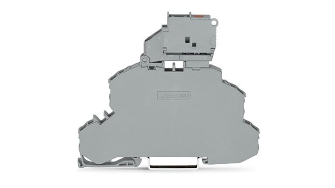 WAGO 2002-2611/1000-836 TOPJOB S Series Grey, 2.5mm², 2-Level, Push In Termination, Fused, ATEX, CSA, IECEx