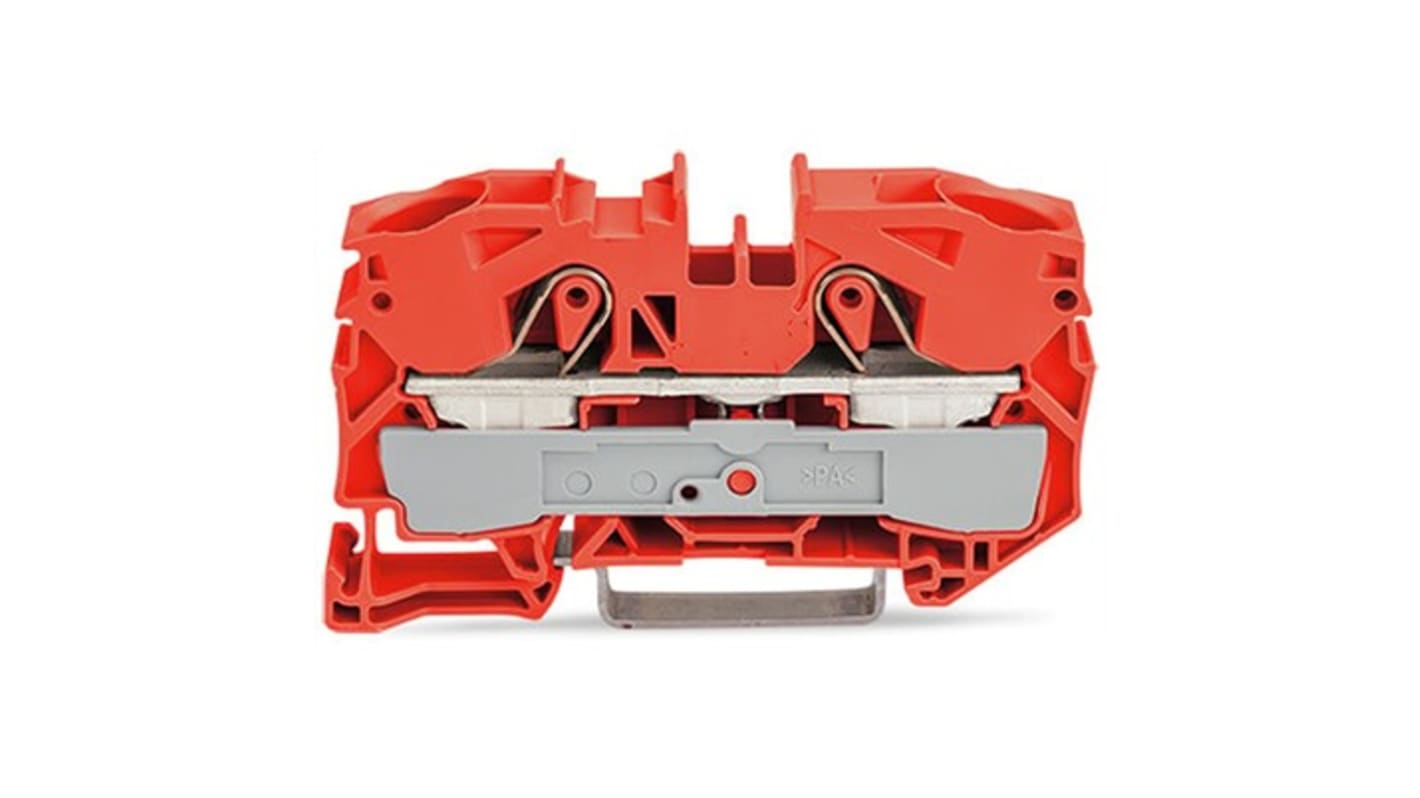 WAGO 2016-1202 TOPJOB S Series Orange, 16mm², 1-Level, Push In Termination, ATEX, CSA, IECEx