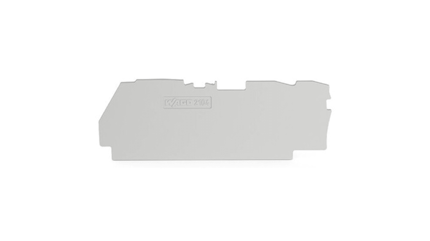 WAGO TOPJOB S Series End Plate for Use with DIN Rail Terminal Block