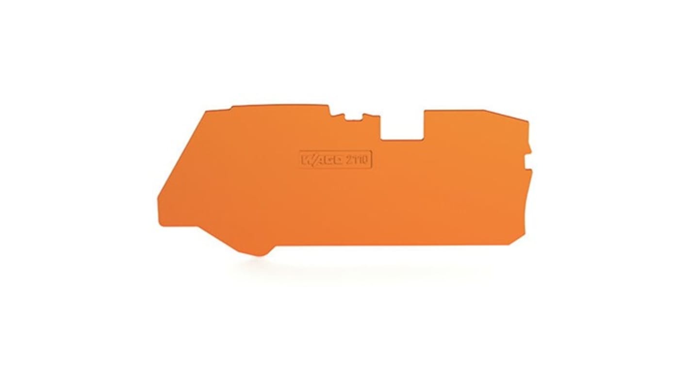 WAGO TOPJOB S Series End and Intermediate Plate for Use with DIN Rail Terminal Block
