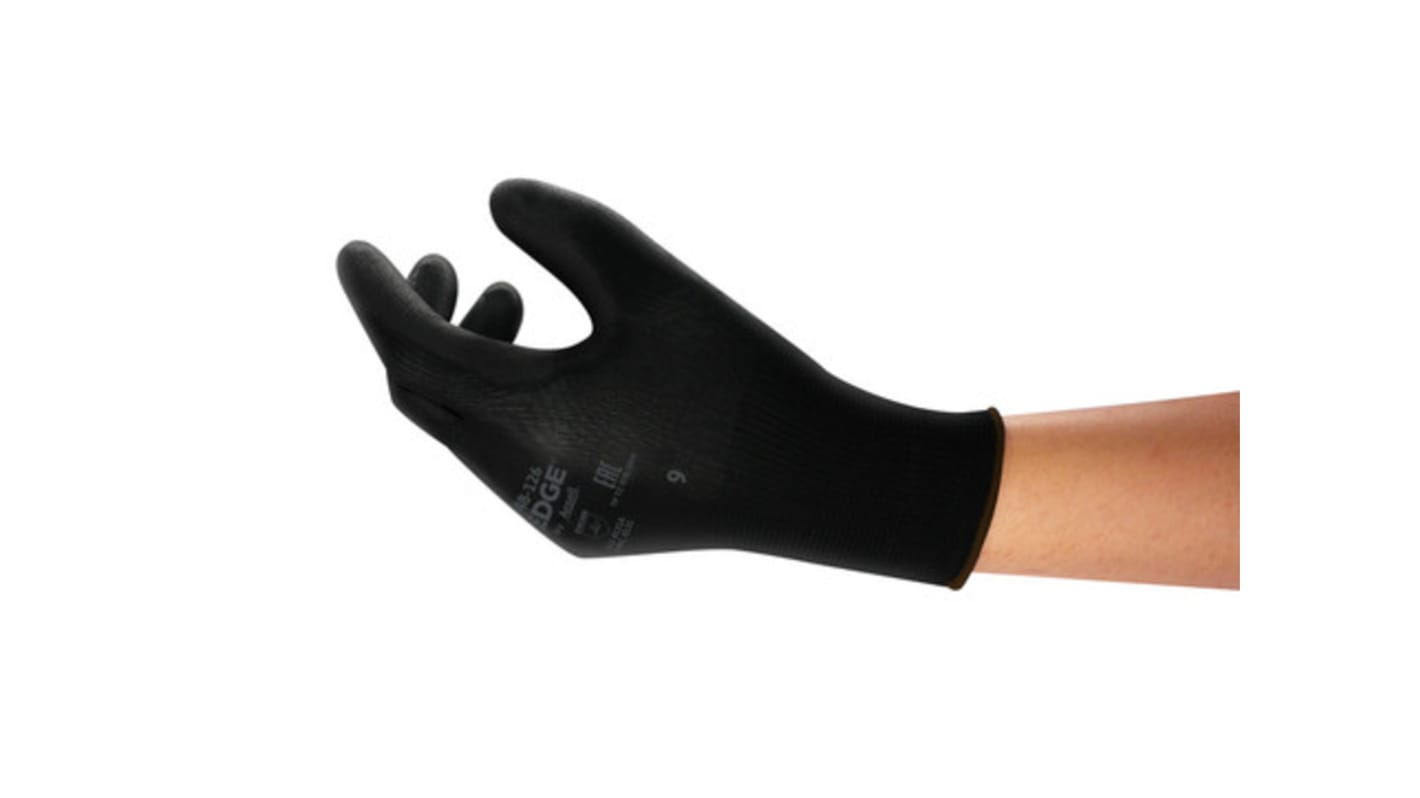 Ansell EDGE 48-126 Arbeitshandschuhe Größe 7 Safety Polyester Schwarz 1Paar
