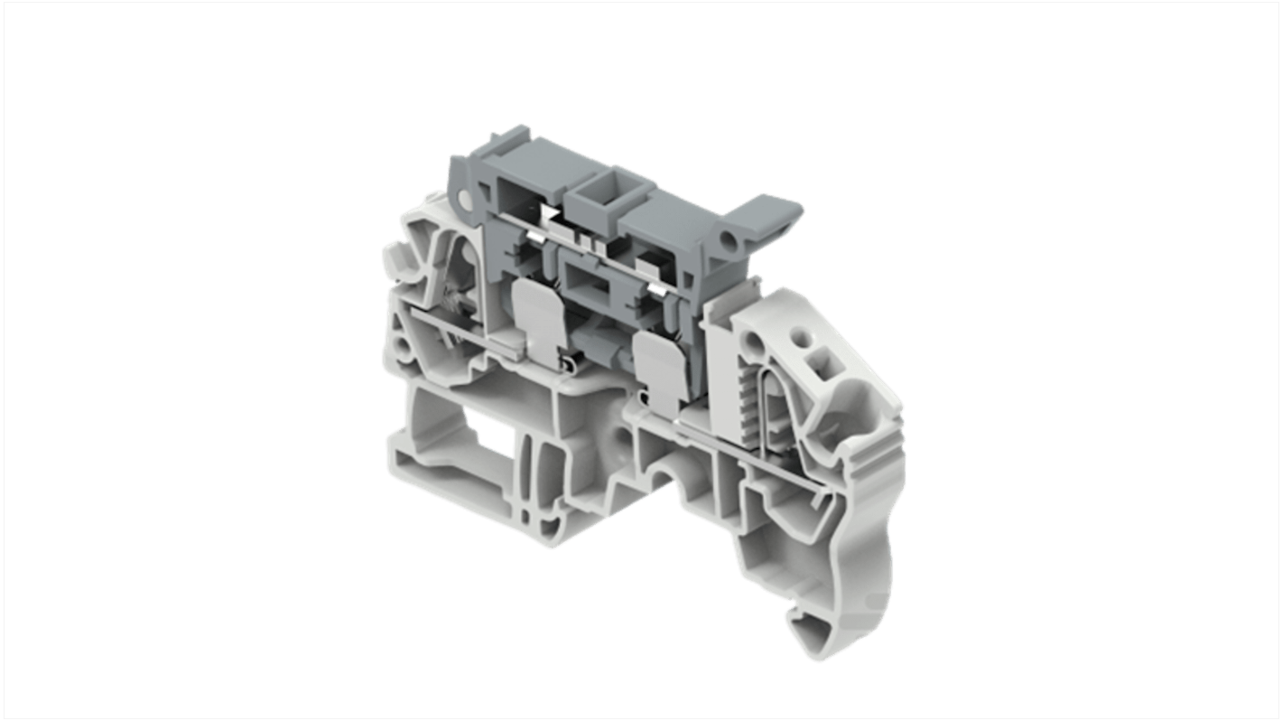 Borne modular, Gris, Terminación Resorte