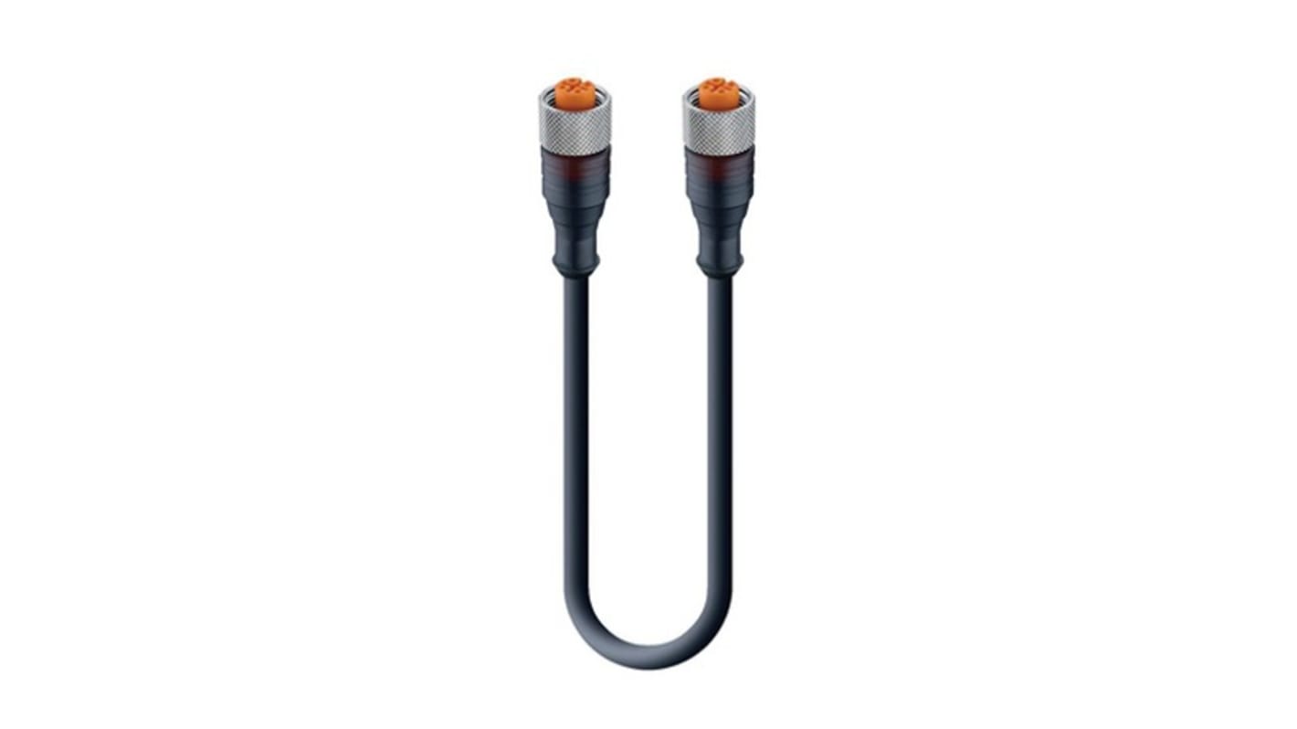 Cable de conexión Lumberg Automation, con. A M12 Hembra, 4 polos, con. B M12 Hembra, 4 polos, long. 10m