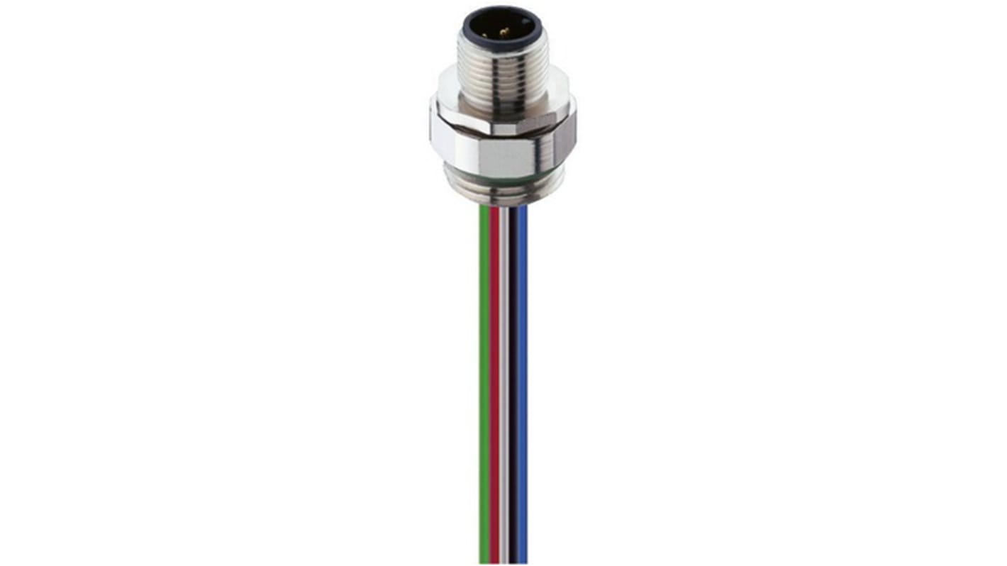 Lumberg Automation M12连接器插头, 5芯, 正面安装, IP65，IP67, 0936 DMC系列