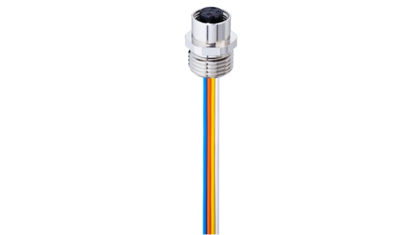 Lumberg Automation M12连接器插座, 4芯, 正面安装, IP65，IP67, 0986 EFC系列