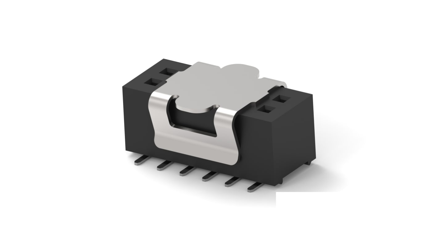 Gniazdo PCB 6 -pinowe 2 -rzędowe raster: 1mm Gniazdo PCB Pionowy Montaż na płytce