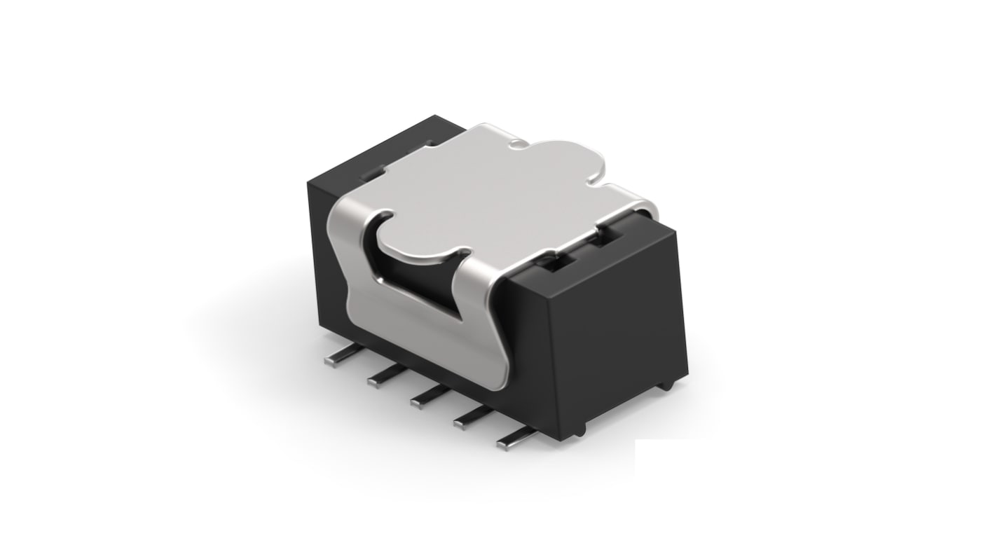 Conector hembra para PCB TE Connectivity serie 1MM-R, de 10 vías en 2 filas, paso 1mm, 30 V dc, 1A, Montaje en placa,