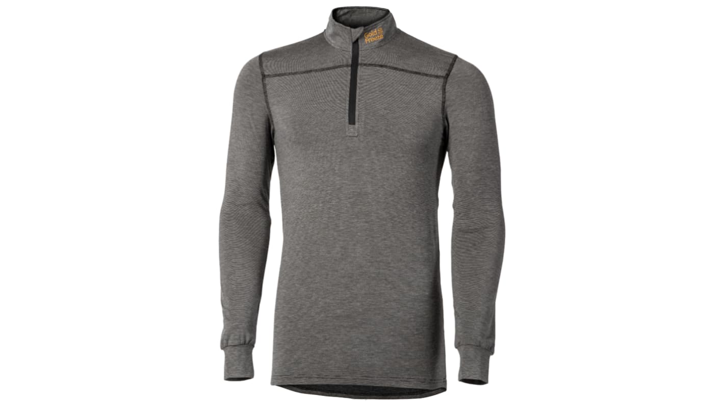 Camiseta técnica Goldfreeze de color Gris, talla XXL, de 7 % fibra de café reciclado, 7 % algodón, 9 % lycra, 22 %