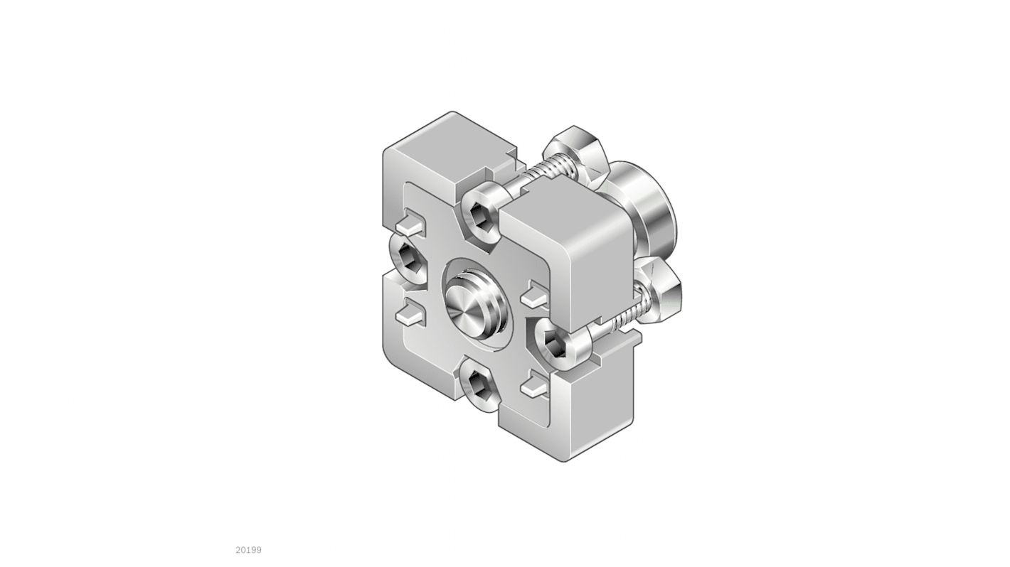 Bosch Rexroth End Connector, Connecting Component, Strut Profile 45 x 45 mm, Groove Size 10mm