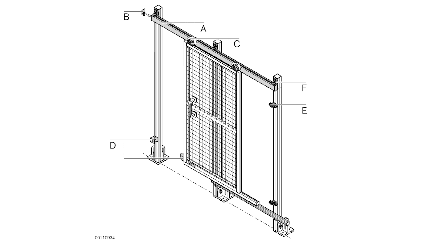 Bosch Rexroth Galvanised Steel Panel