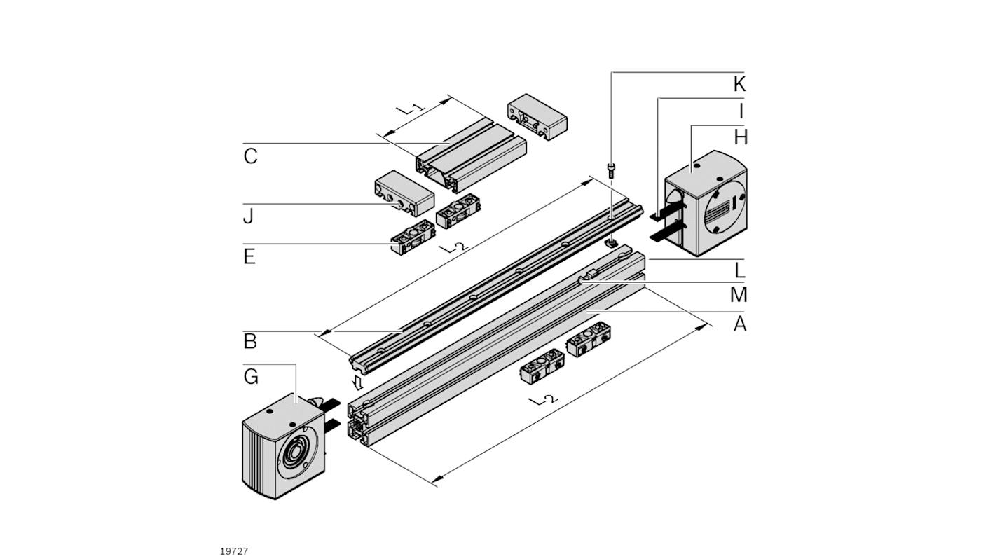 Tête de retour Bosch Rexroth, rainure 10mm