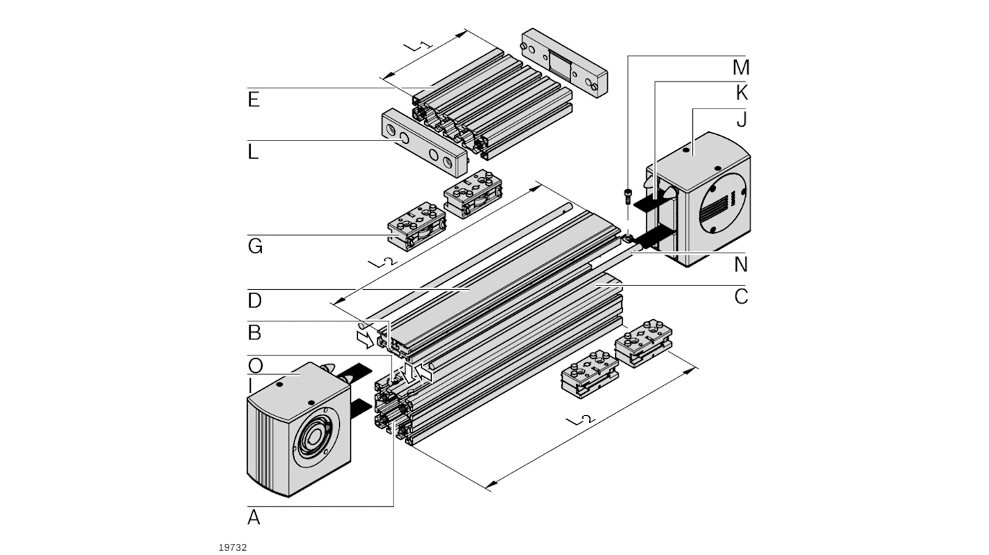 Tête de retour Bosch Rexroth, rainure 10mm