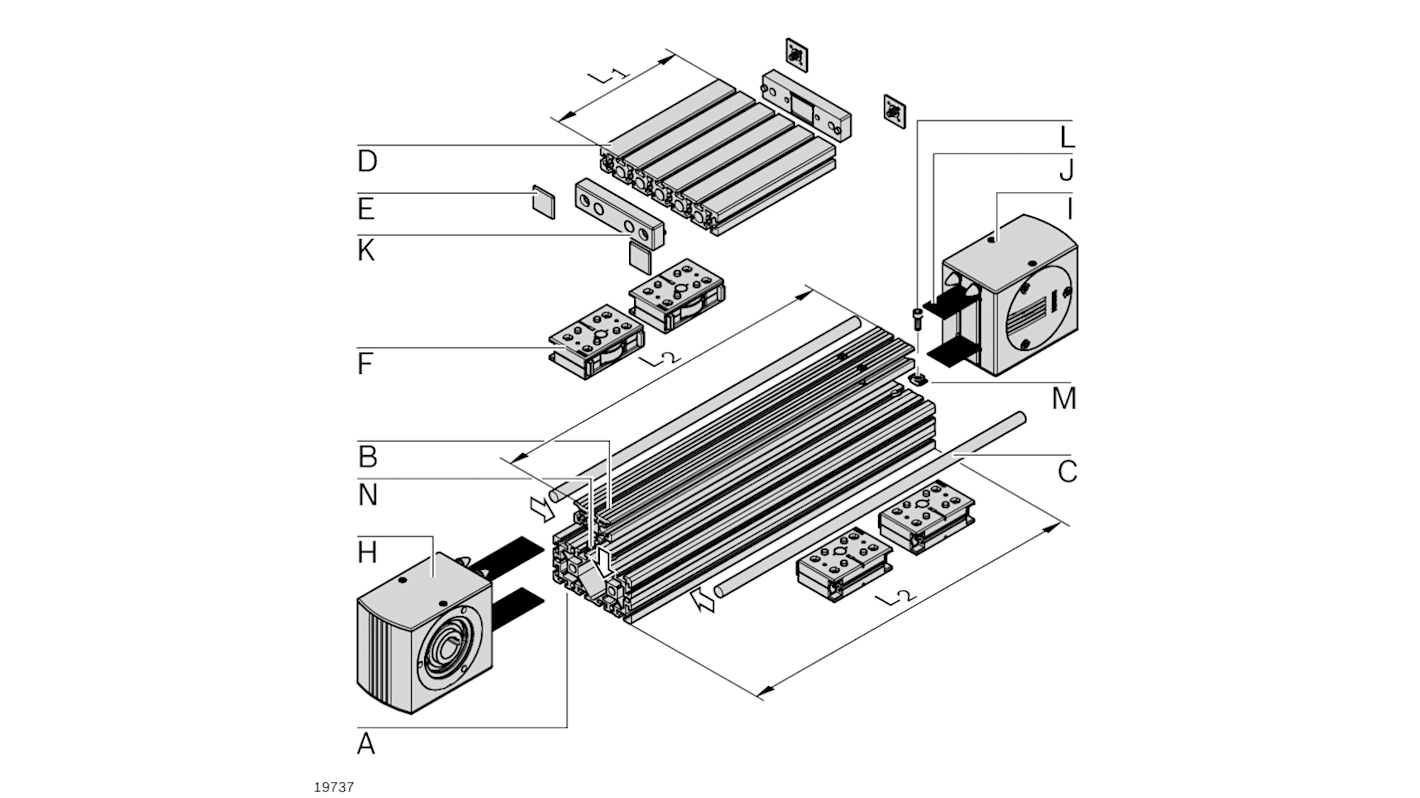 Tête de retour Bosch Rexroth, rainure 10mm