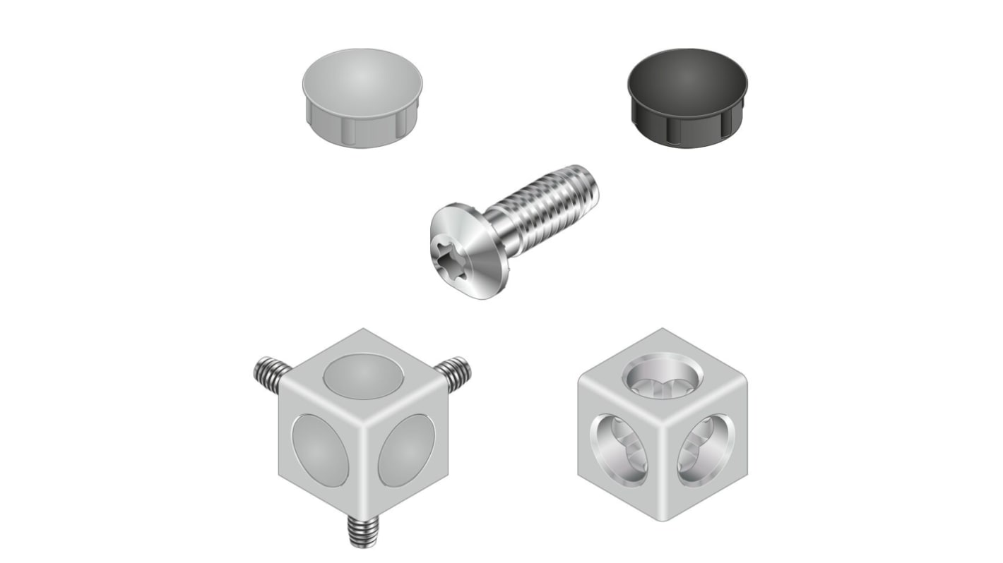 Bosch Rexroth Corner Connector, Connecting Component, Strut Profile 40 x 40 mm, Groove Size 10mm